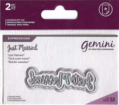 Crafter&#39;s Companion. Gemini. Just Married Die Set. - $2.69 CAD