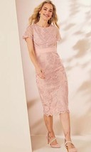 Kaleidoscope Brodé Robe Droite En Rose UK 16 (fm67-10) - £69.19 GBP