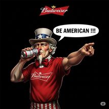 Budweiser Bud Light Beer Advertising Metal  Sign 8x12in Vintage Uncle Sam 9 - $24.74