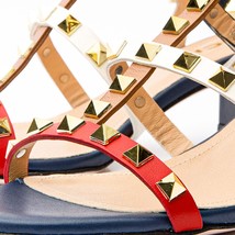 The Nejapa Multicolor Multi Strap Leather Women Sandal image 3