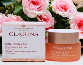 Clarins Extra Firming Jour  All Skin Types 1.7oz- New in Box EXP 04/2027 - $37.39