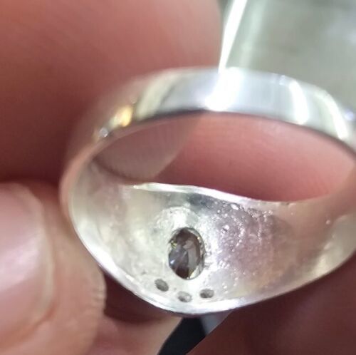 Silver White Gem Kinder Graduation Ring Cz Size 5 Anillo Graduacion Primaria Item image 7