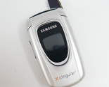 Samsung SGH-X497 Cingular Silver/Black Flip Phone - $13.99