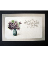 1900s Embossed Happy Birthday Postcard, Antique Embossed Happy Birthday ... - £7.81 GBP