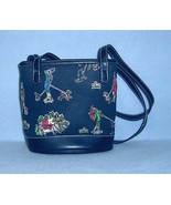 Liz Claiborne Beaded Purse Black with Dogs &amp; Walkers Small Tote - €6,03 EUR