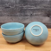 Cucina Agave Blue by Rachael Ray Set of 3 Soup Cereal Bowl 5&quot; 13cm Dinnerware  - £24.36 GBP
