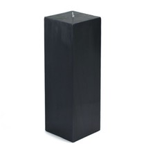 CPZ-161-12-0 3 x 9 in. Square Pillar Candle, Black - 12 Piece - £135.45 GBP