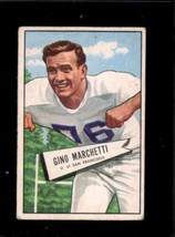 1952 Bowman Small #23 Gino Marchetti Vg (Rc) Texans Hof *SBA4902 - £86.06 GBP
