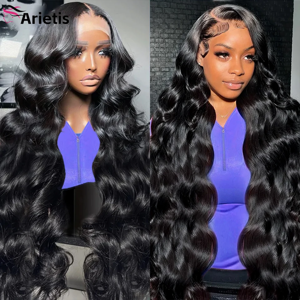 13x4 Body Wave Lace Front Wig Glueless PrePlucked HD Transparent Lace Frontal - £82.31 GBP+