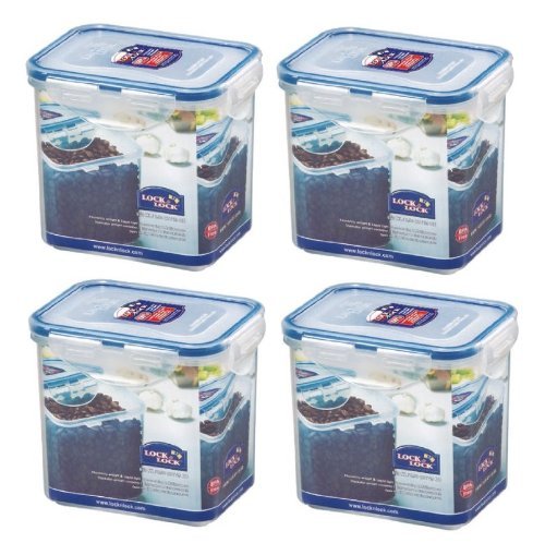 (Pack of 4) Lock&Lock Food Container, Tall, HPL808, 3.5-Cup, 29-Oz - $27.71