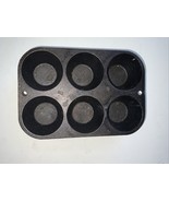 Lodge Cast Iron Pop Over Pan/ Muffin Pan #5p2 vintage - $60.42 CAD