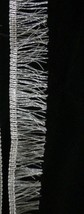 Beautiful 1yd Silver Fringe Eyelash Zari Trim /Zari Kiran Laces Gota Patti 3.3cm - £1.78 GBP