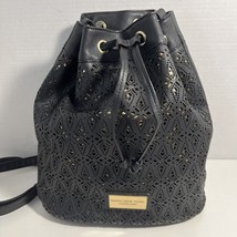 Marc New York Andrew Marc Black &amp; Gold Large Tote Purse Clean  Beautiful... - £20.22 GBP