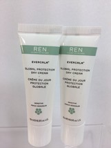 (2) REN Clean Skincare Global Protection Day Creme Travel Deluxe Sz - £4.52 GBP