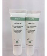 (2) REN Clean Skincare Global Protection Day Creme Travel Deluxe Sz - £4.58 GBP