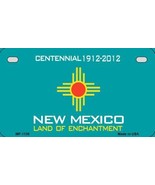 New Mexico State Background Metal Novelty Motorcycle License Plate - £15.14 GBP