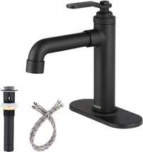 Newater Black Bathroom Faucet Single Handle Bathroom Faucets For Sink 1 Or 3 - $76.93