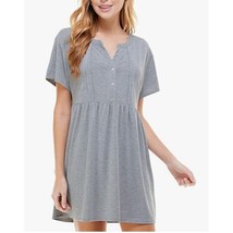 Kingston Grey Juniors XL Heather Grey Split Neck Fit Flare Dress NWT BE20 - $19.59