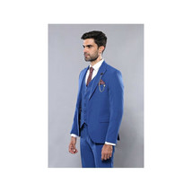 Men 3 Piece Suit WESSI by J.VALINTIN Extra Slim Fit JV3 Light Blue TURKEY USA image 7