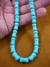 (v326-5) 18&quot; long Chinese turquoise bead beaded Necklace fashion JEWELRY - £43.18 GBP