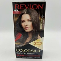 REVLON ColorSilk 51/50A MEDIUM ASH BROWN Long Lasting Hair Color Dye OPE... - $29.69