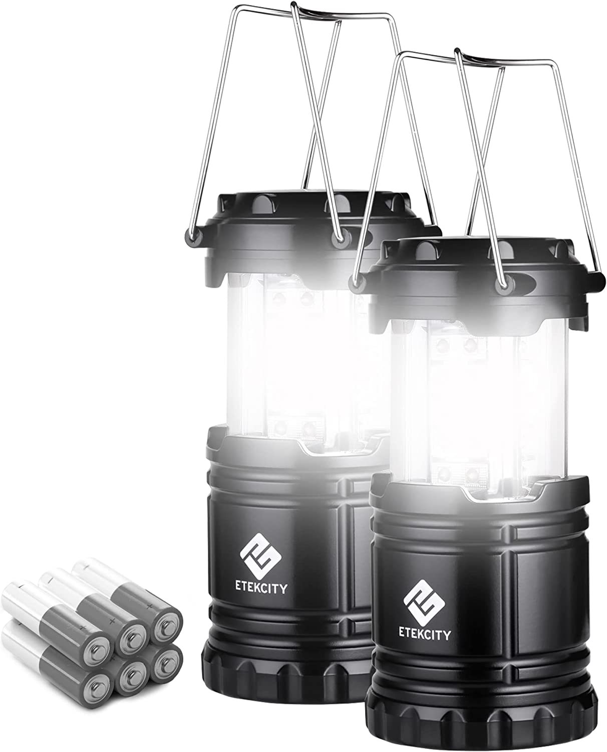 Etekcity Camping Lantern Battery Powered Led For Power Outages,, 2 Pack - $30.99