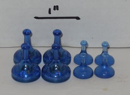 Hasbro Sorry Sliders Board Game Replacement Set of 8 Blue Pawns - £7.95 GBP