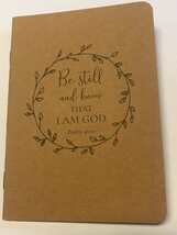 "Be Still & Know that I Am God "Kraft  5.75" Notebook, New - $73.37 MXN