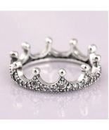 GENUINE SILVER S925 ENCHANTED TIARA CROWN RING SALE PRICE ALL SIZES AVAI... - £11.79 GBP