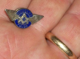 Vtg Lapel Pin Button Douglas Aviation Aircraft Sterling Silver Masonic Masons Ok - £136.07 GBP