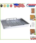 Versatile 21.1&quot; XL Oven Crisp Baking Tray with Rack - Bake, Roast &amp; Air ... - $1,476.87 MXN
