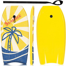 Super Lightweight Surfboard with Premium Wrist Leash-M - Color: Yellow - Size:  - £69.23 GBP