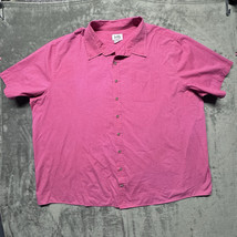 Harbor Bay Mens Shirt 4XL DXL Comfort Cherry Heather Short Sleeve Pocket - $27.99