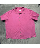 Harbor Bay Mens Shirt 4XL DXL Comfort Cherry Heather Short Sleeve Pocket - $37.99