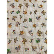 VTG 80s Romper Room Baby Crib Blanket Plush Soft Nursery - £46.39 GBP