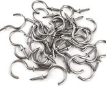 IDEALSV 60 Pcs (304) Stainless Steel Screw Ceiling Hooks 1 Inch Cup Hook - $21.74