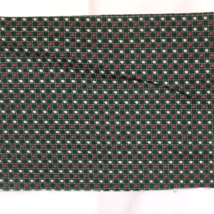 New 32 &quot;W X 12&quot; L Jo-Ann Fabric Red Apples on Dark Green Cotton Craft Quilt Sew - £4.79 GBP