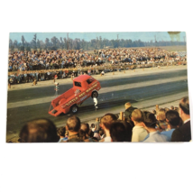 Bill Golden&#39;s Little Red Wagon Dodge A-100 Sun Valley, Ca.  Drag Racing Postcard - £7.71 GBP