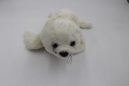 Aurora Destination Nation White Harp Seal 14&#39;&#39; Plush Stuffed Animal Toy - £6.23 GBP
