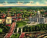 State Capitol From Trust Building Providence RI Rhode Island  Linen Post... - $2.92