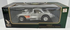 Road Signature 1957 Chevrolet Corvette Gasser Diecast 1:18 Silver Flames Sealed - £38.71 GBP