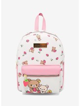 Sanrio Hello Kitty Rilakkuma &amp; Friends Pink Strawberry Mini Backpack - New - £58.98 GBP