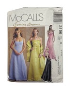 McCalls Evening Elegance Long Dress Pattern 3156 For Sizes 6-10 - $13.26 CAD