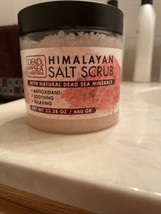 4 Ct Dead Sea Himalayan Salt Scrub Antioxidant Soothing &amp; Relaxing 23.2oz Jars - £39.15 GBP