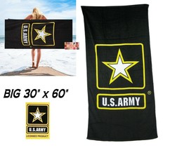 Us U.S. Army Star Officially Licensed Flag Banner Big Bath Pool Beach Towel Wrap - £19.76 GBP