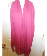 Solid Color Plain Long mauve Scarf Wrap Shawl Classic Fashion Fringe Tas... - $7.56