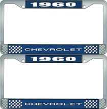 1960 Chevy Chevrolet GM Licensed Front Rear Chrome License Plate Holder Frames - £1,594.89 GBP