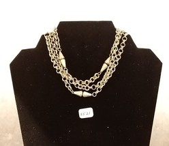 Vintage Silver Tone Chain Necklace 37 inches - $14.99