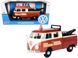 Volkswagen Type 2 T1 Tow Truck Volkswagen Specialists Brown Metallic Cream 1/24 - £33.11 GBP