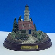 Thomas Kinkade Lighthouse statue sculpture figurine painter light Clearing Storm - $28.17